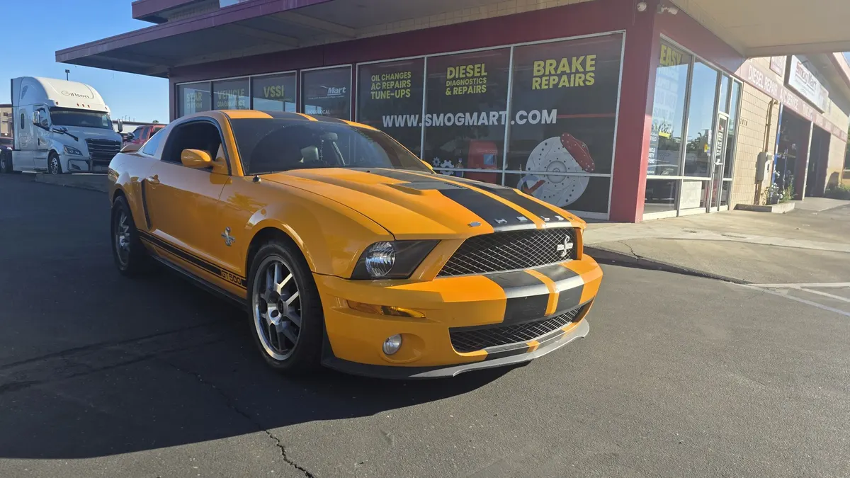 Shelby GT500 at Smog Mart